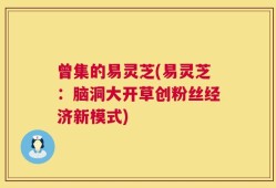 曾集的易灵芝(易灵芝：脑洞大开草创粉丝经济新模式)