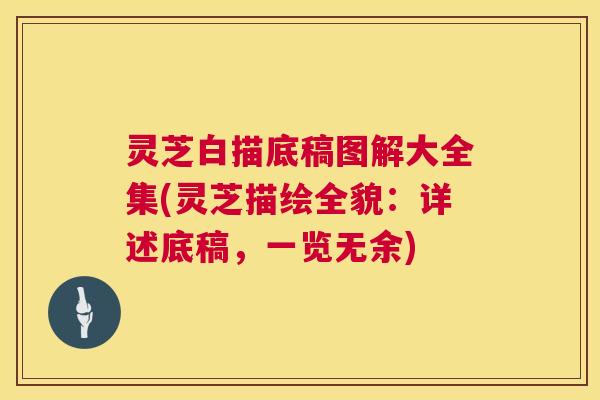 灵芝白描底稿图解大全集(灵芝描绘全貌：详述底稿，一览无余)