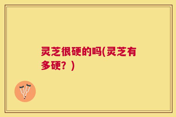 灵芝很硬的吗(灵芝有多硬？)