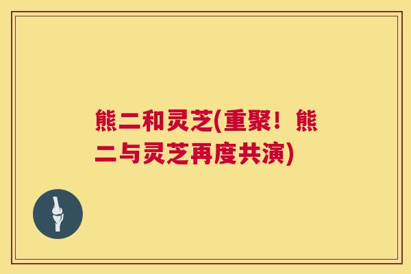 熊二和灵芝(重聚！熊二与灵芝再度共演)