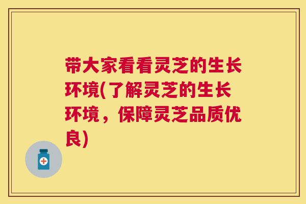 带大家看看灵芝的生长环境(了解灵芝的生长环境，保障灵芝品质优良)