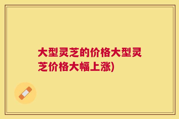 大型灵芝的价格大型灵芝价格大幅上涨)