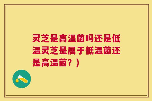 灵芝是高温菌吗还是低温灵芝是属于低温菌还是高温菌？)