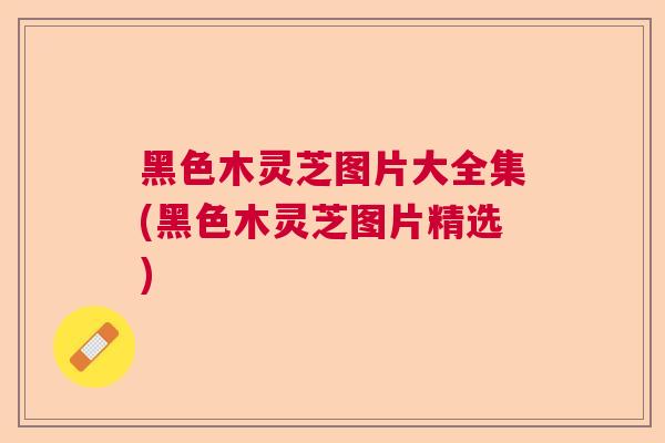 黑色木灵芝图片大全集(黑色木灵芝图片精选)