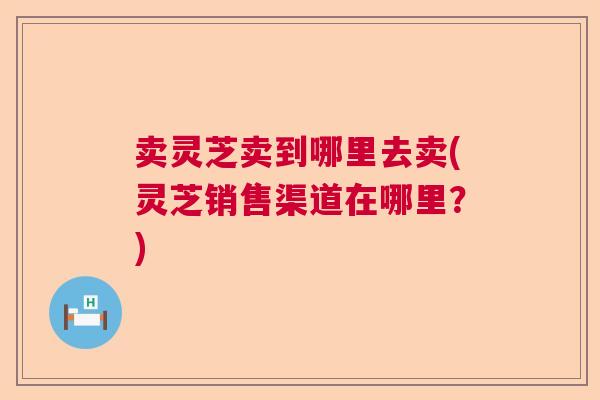 卖灵芝卖到哪里去卖(灵芝销售渠道在哪里？)