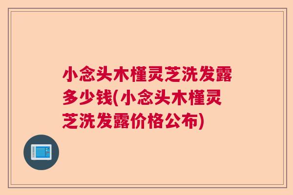 小念头木槿灵芝洗发露多少钱(小念头木槿灵芝洗发露价格公布)