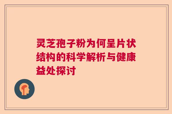 灵芝孢子粉为何呈片状结构的科学解析与健康益处探讨