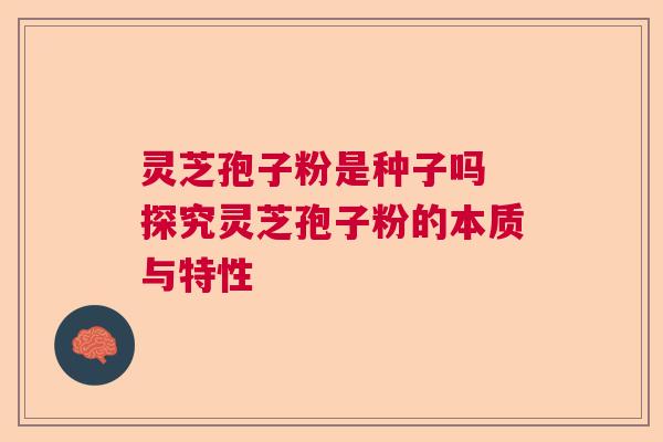 灵芝孢子粉是种子吗 探究灵芝孢子粉的本质与特性
