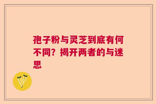 孢子粉与灵芝到底有何不同？揭开两者的与迷思