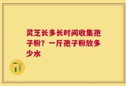 灵芝长多长时间收集孢子粉？一斤孢子粉放多少水