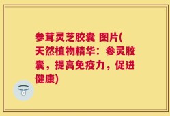 参茸灵芝胶囊 图片(天然植物精华：参灵胶囊，提高免疫力，促进健康)