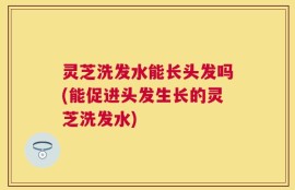 灵芝洗发水能长头发吗(能促进头发生长的灵芝洗发水)