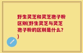 野生灵芝和灵芝孢子粉区别(野生灵芝与灵芝孢子粉的区别是什么？)