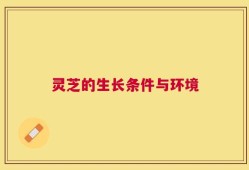 灵芝的生长条件与环境