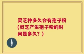 灵芝种多久会有孢子粉(灵芝产生孢子粉的时间是多久？)