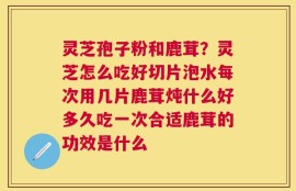 灵芝孢子粉和鹿茸？灵芝怎么吃好切片泡水每次用几片鹿茸炖什么好多久吃一次合适鹿茸的功效是什么