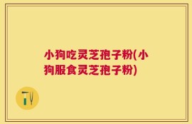 小狗吃灵芝孢子粉(小狗服食灵芝孢子粉)