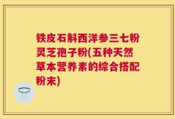 铁皮石斛西洋参三七粉灵芝孢子粉(五种天然草本营养素的综合搭配粉末)