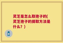 灵芝是怎么取孢子的(灵芝孢子的提取方法是什么？)