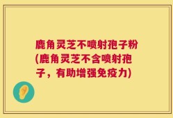 鹿角灵芝不喷射孢子粉(鹿角灵芝不含喷射孢子，有助增强免疫力)