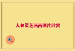 人参灵芝画画图片欣赏