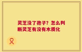 灵芝没了孢子？怎么判断灵芝有没有木质化