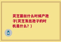 灵芝菌丝什么时候产孢子(灵芝发出孢子的时机是什么？)