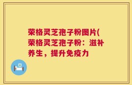 荣格灵芝孢子粉图片(荣格灵芝孢子粉：滋补养生，提升免疫力