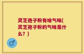 灵芝孢子粉有啥气味(灵芝孢子粉的气味是什么？)