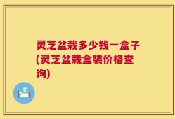 灵芝盆栽多少钱一盒子(灵芝盆栽盒装价格查询)