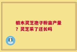 椴木灵芝孢子粉亩产量？灵芝采了还长吗