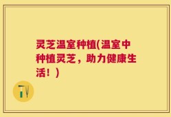 灵芝温室种植(温室中种植灵芝，助力健康生活！)