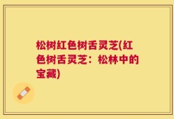 松树红色树舌灵芝(红色树舌灵芝：松林中的宝藏)
