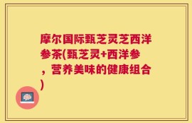 摩尔国际甄芝灵芝西洋参茶(甄芝灵+西洋参，营养美味的健康组合)
