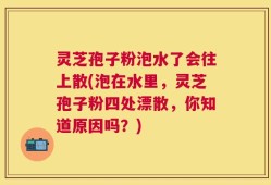 灵芝孢子粉泡水了会往上散(泡在水里，灵芝孢子粉四处漂散，你知道原因吗？)