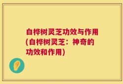 白桦树灵芝功效与作用(白桦树灵芝：神奇的功效和作用)