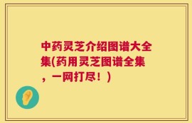 中药灵芝介绍图谱大全集(药用灵芝图谱全集，一网打尽！)