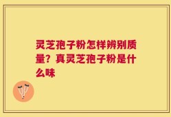 灵芝孢子粉怎样辨别质量？真灵芝孢子粉是什么味