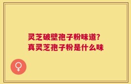 灵芝破壁孢子粉味道？真灵芝孢子粉是什么味