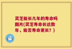 灵芝能长几年的寿命吗图片(灵芝寿命长达数年，能否寿命更长？)