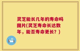 灵芝能长几年的寿命吗图片(灵芝寿命长达数年，能否寿命更长？)