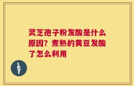 灵芝孢子粉发酸是什么原因？煮熟的黄豆发酸了怎么利用