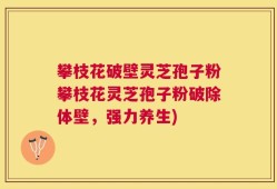 攀枝花破壁灵芝孢子粉攀枝花灵芝孢子粉破除体壁，强力养生)