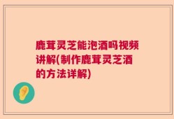 鹿茸灵芝能泡酒吗视频讲解(制作鹿茸灵芝酒的方法详解)