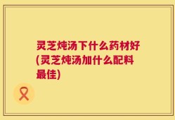 灵芝炖汤下什么药材好(灵芝炖汤加什么配料最佳)