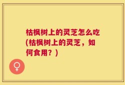 枯枫树上的灵芝怎么吃(枯枫树上的灵芝，如何食用？)
