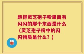 跑得灵芝孢子粉里面有闪闪的那个东西是什么 (灵芝孢子粉中的闪闪物质是什么？)