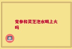 党参和灵芝泡水喝上火吗