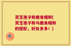 灵芝孢子粉鹿角帽粉(灵芝孢子粉与鹿角帽粉的搭配，好处多多！)