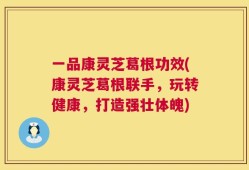 一品康灵芝葛根功效(康灵芝葛根联手，玩转健康，打造强壮体魄)